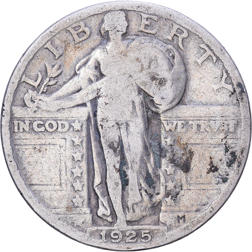 United States, Standing Liberty Quarter, 1925, Philadelphia, Silver, VF(20-25)
