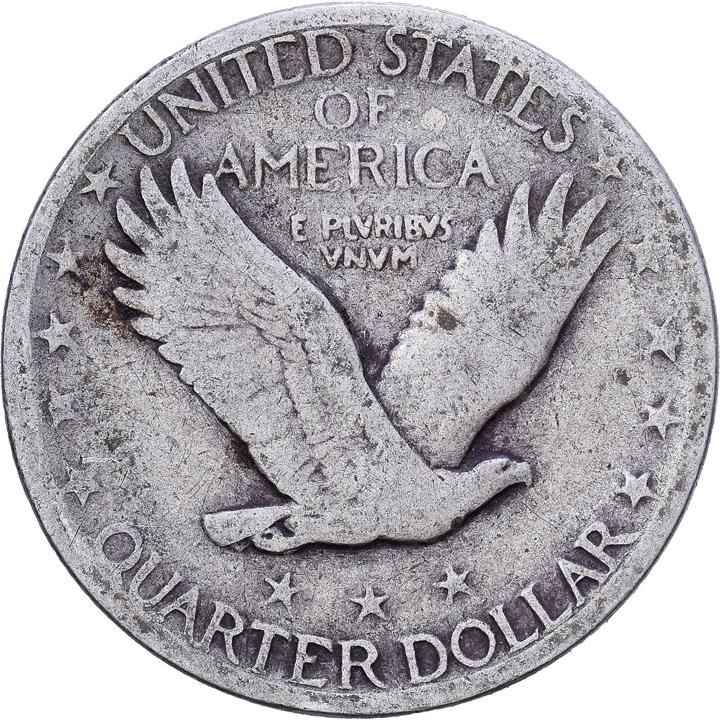 USA, Quarter, Standing Liberty Quarter, 1927, U.S. Mint, Srebro, VF(20-25)