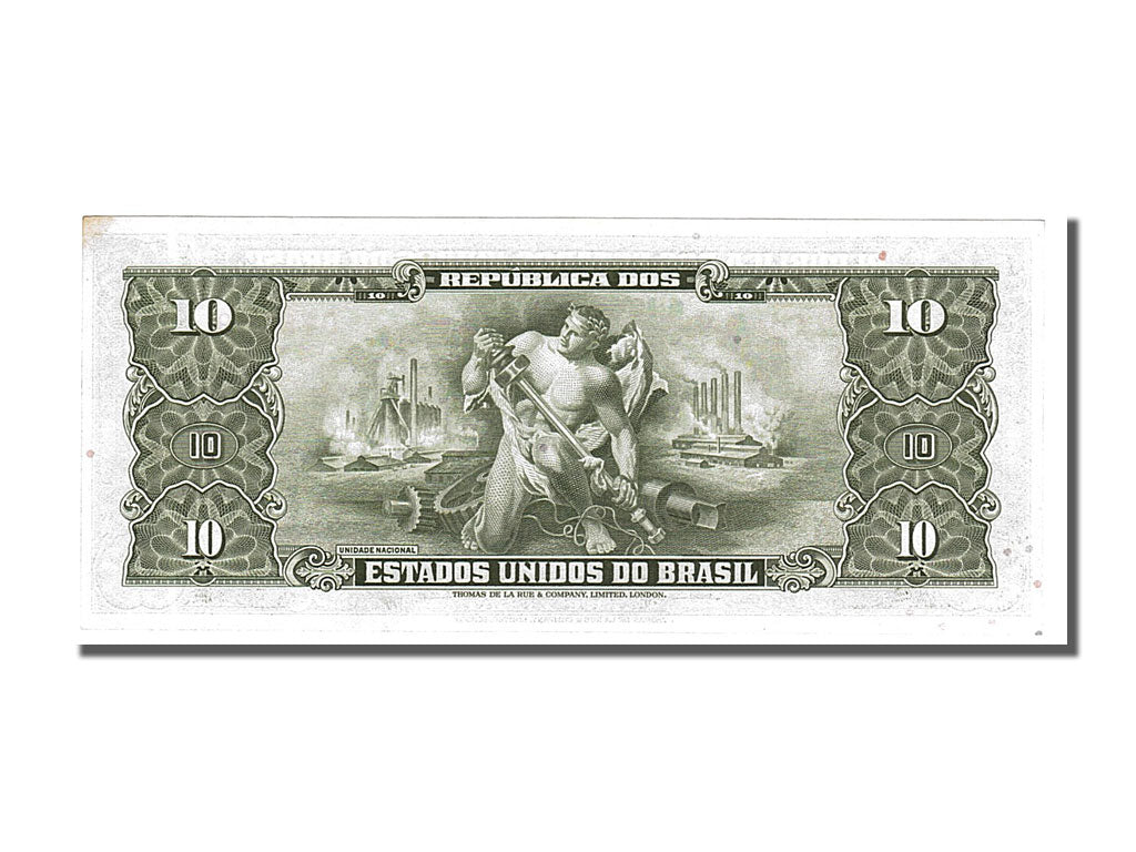 Banknote, Brazil, 1 Centavo on 10 Cruzeiros, 1966, UNC(65-70)