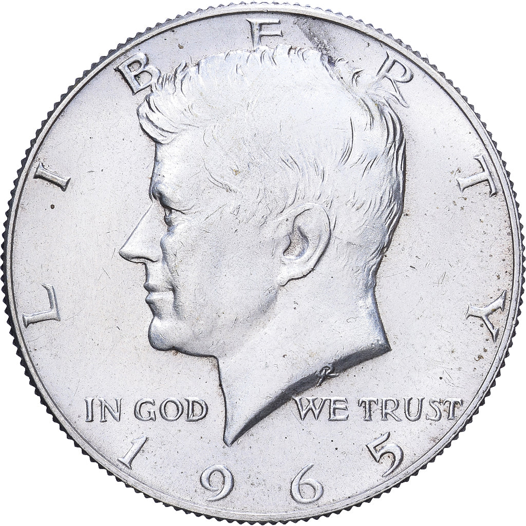 Estados Unidos da América, Half Dollar, Kennedy Half Dollar, 1965, U.S. Mint