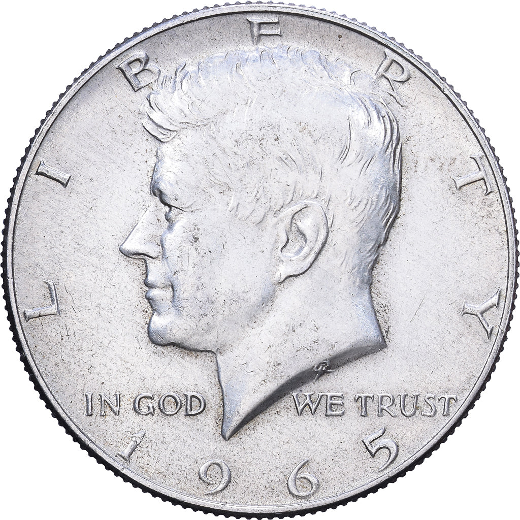 United States, Half Dollar, Kennedy Half Dollar, 1965, U.S. Mint, Silver