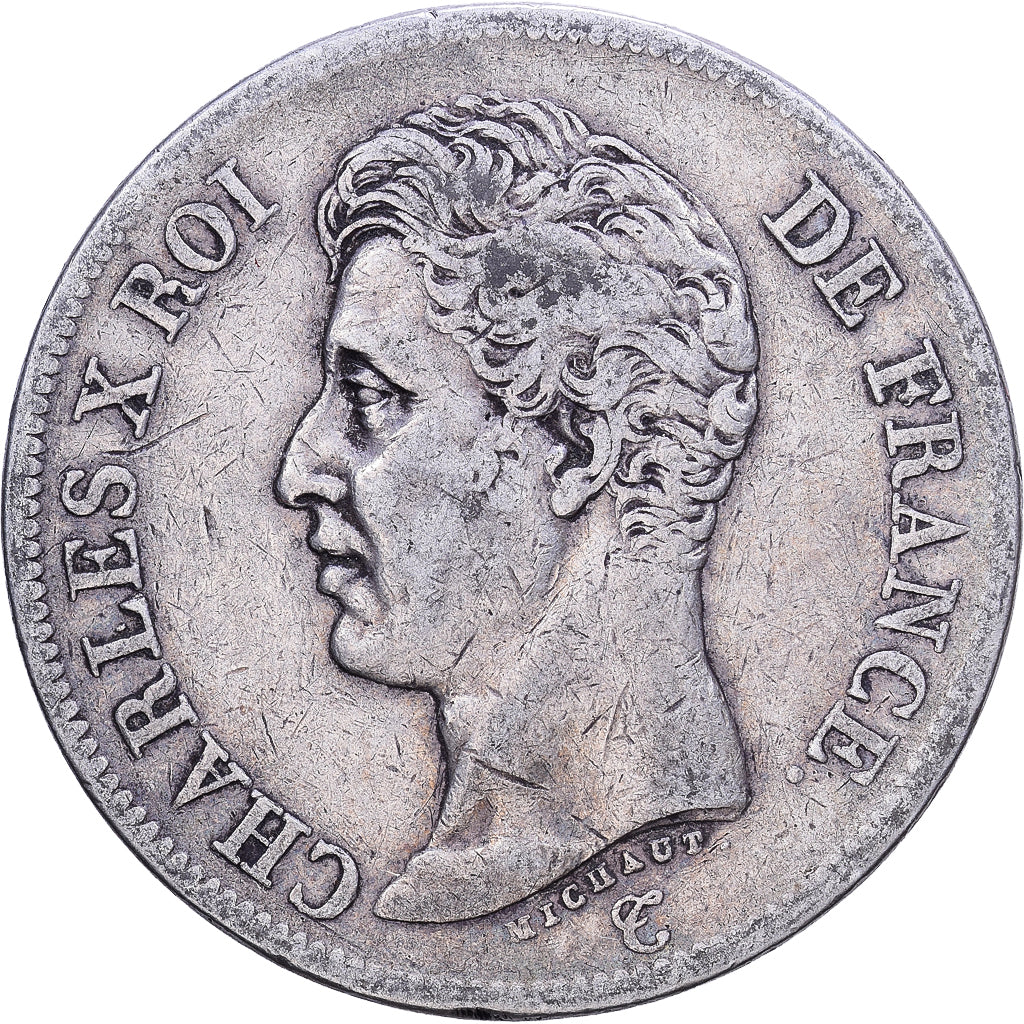 France, Charles X, 5 Francs, 1826, Paris, Argent, TTB, Gadoury:643, KM:720.1