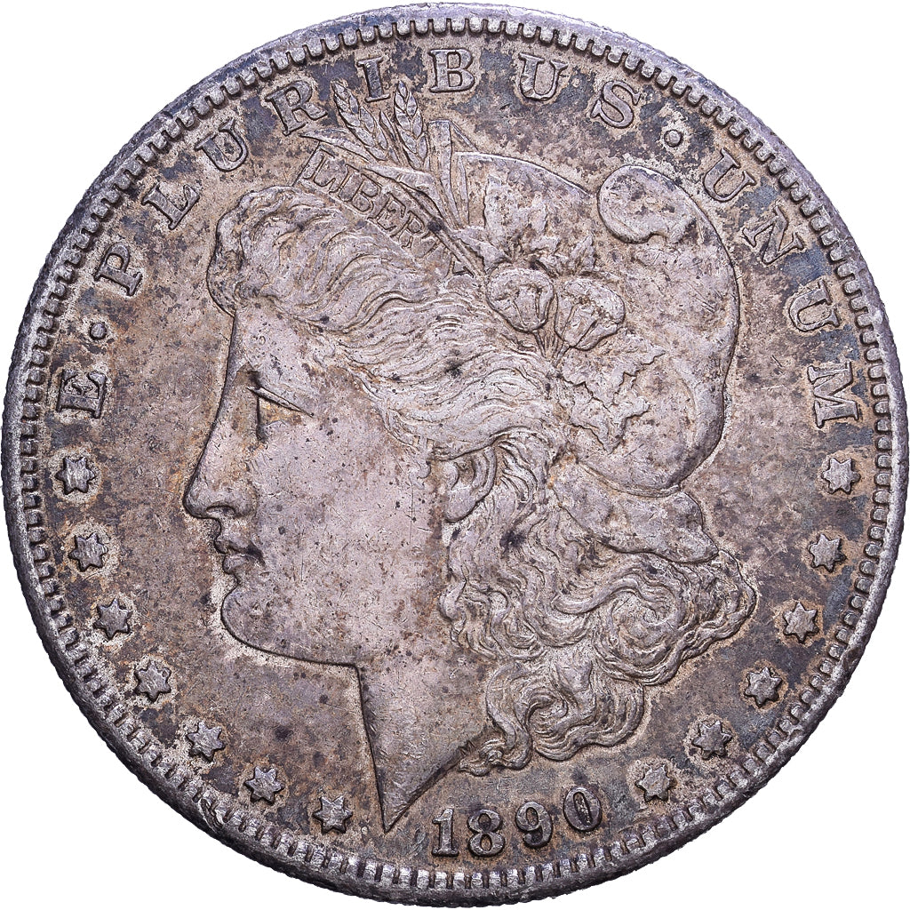 États-Unis, Dollar, Morgan Dollar, 1890, San Francisco, Argent, TTB, KM:110