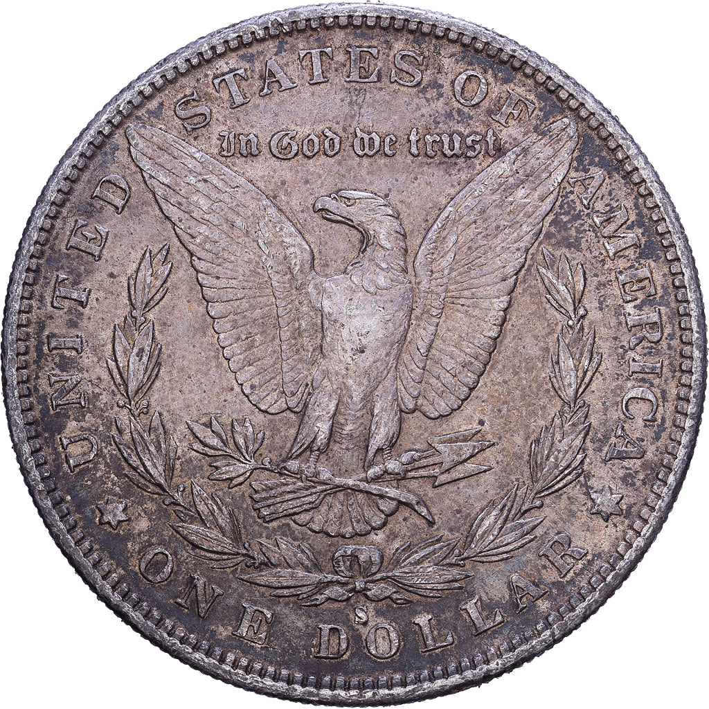 États-Unis, Dollar, Morgan Dollar, 1890, San Francisco, Argent, TTB, KM:110