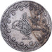 Turquia, Abdul Hamid II, 20 Kurush, 1878/AH1293, Qustantiniyah, Prata