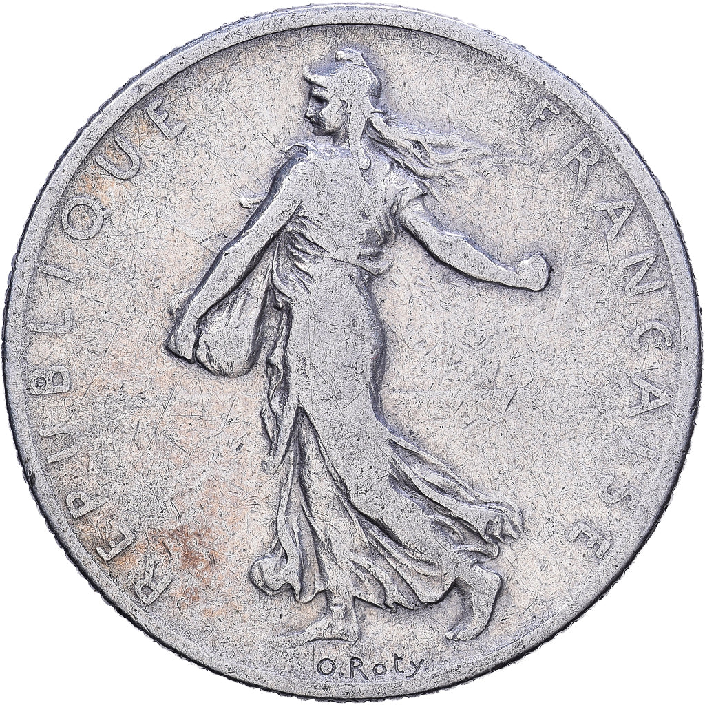 Moneta, Francia, Semeuse, 2 Francs, 1900, MB, Argento, Gadoury:532
