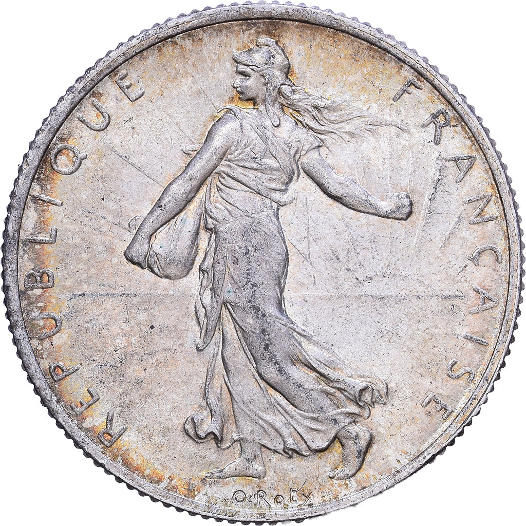 France, 2 Francs, Semeuse, 1920, Paris, Silver, AU(55-58), Gadoury:532, KM:845.1