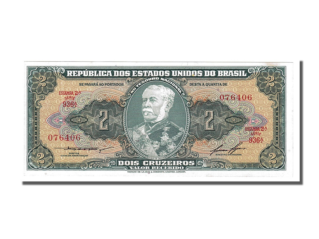 Banknote, Brazil, 2 Cruzeiros, 1956, UNC(65-70)