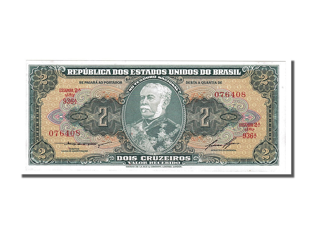 Banknote, Brazil, 2 Cruzeiros, 1956, UNC(65-70)