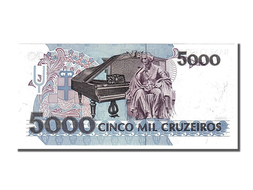 Banknote, Brazil, 5000 Cruzeiros, 1993, UNC(65-70)