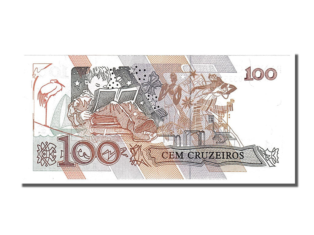 Banknote, Brazil, 100 Cruzeiros, 1990, UNC(65-70)