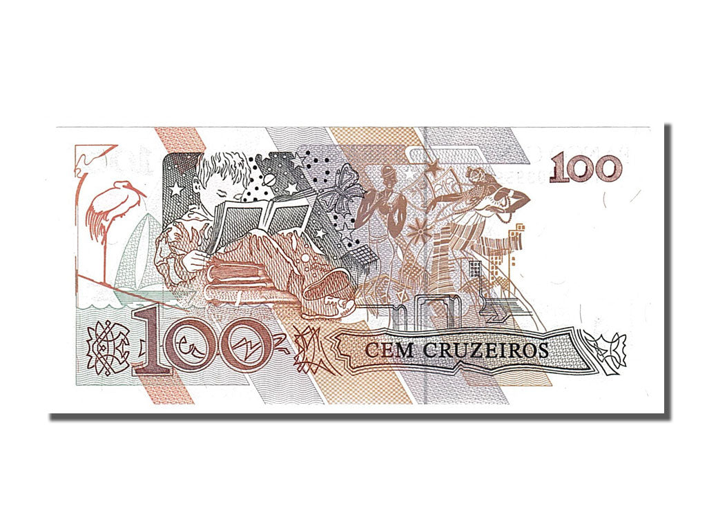 Banknote, Brazil, 100 Cruzeiros, 1990, UNC(65-70)