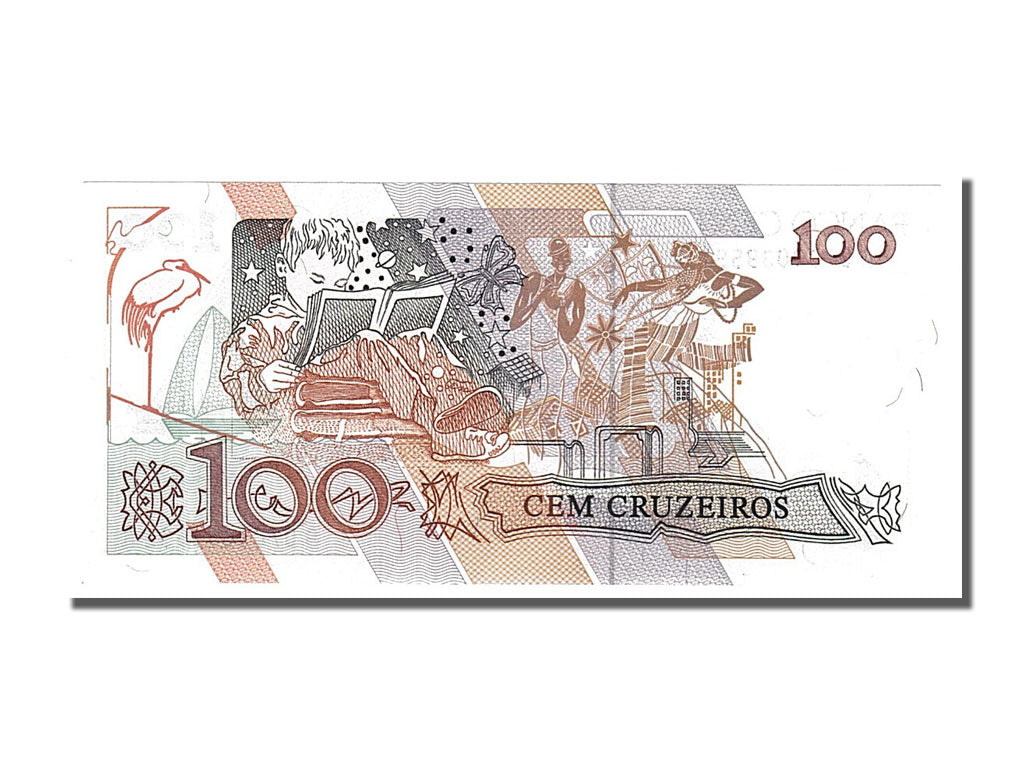 Banknote, Brazil, 100 Cruzeiros, 1990, UNC(65-70)