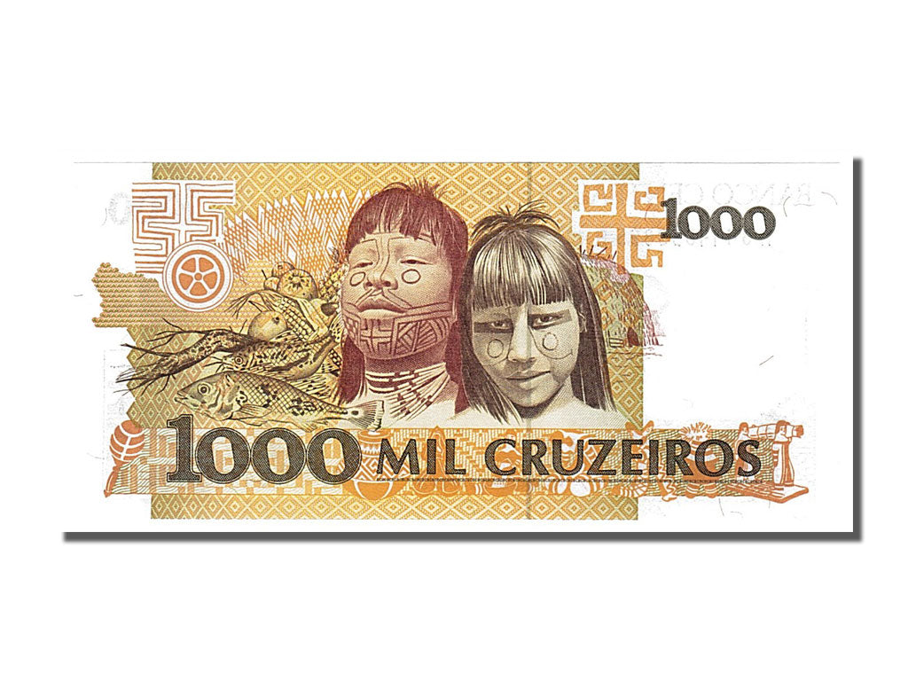 Banconote, Brasile, 1000 Cruzeiros, 1991, FDS