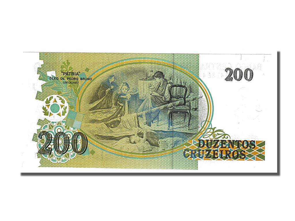 Banknote, Brazil, 200 Cruzeiros, 1990, UNC(65-70)