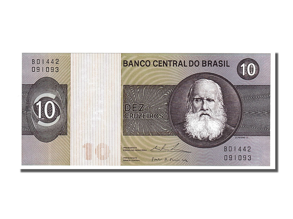 Banknote, Brazil, 10 Cruzeiros, 1974, UNC(65-70)
