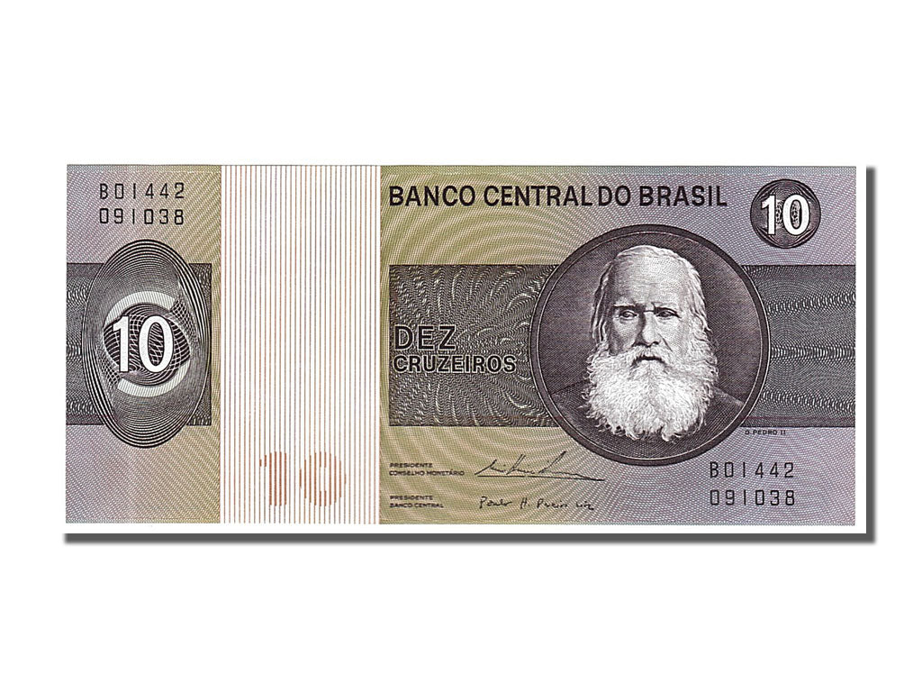 Banknote, Brazil, 10 Cruzeiros, 1974, UNC(65-70)