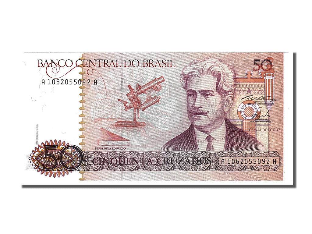 Banknote, Brazil, 50 Cruzados, 1986, UNC(65-70)