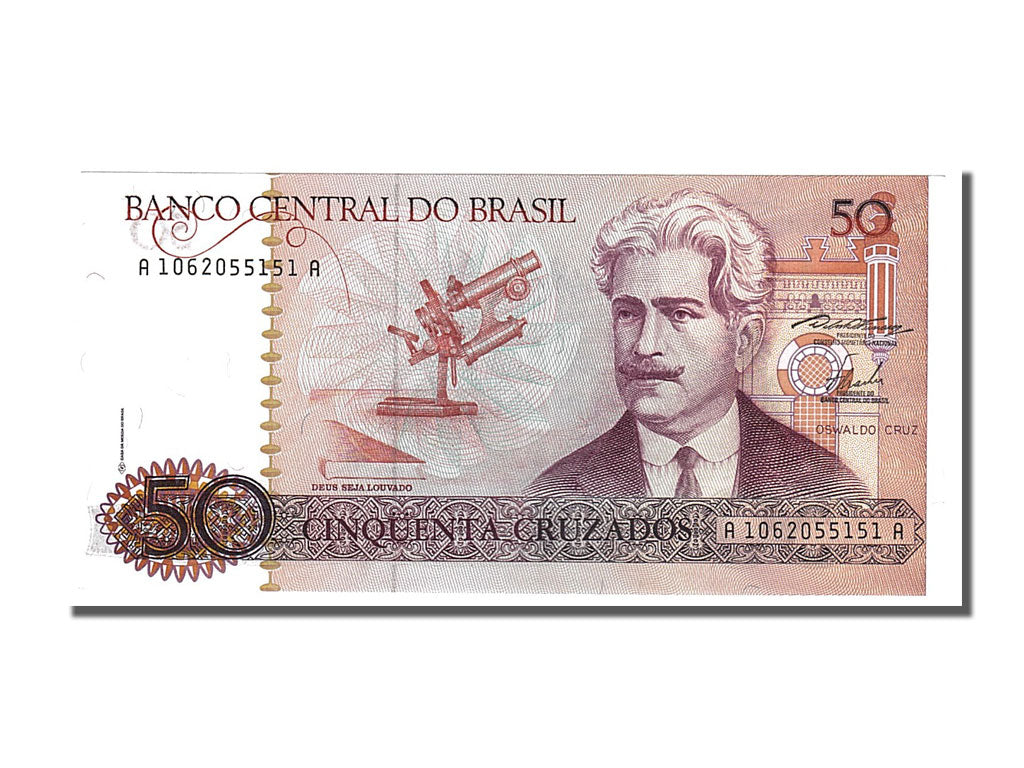 Banknote, Brazil, 50 Cruzados, 1986, UNC(65-70)