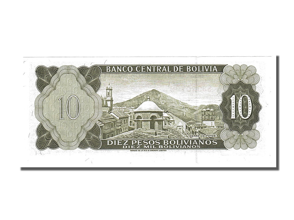 Banknote, Bolivia, 10 Pesos Bolivianos, 1962, UNC(65-70)