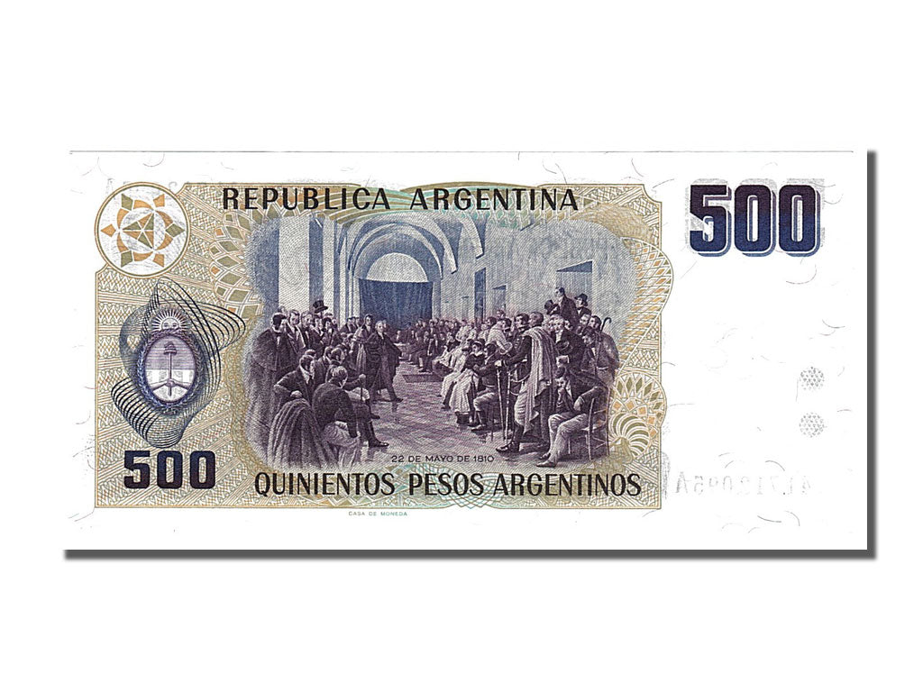 Banknote, Argentina, 500 Pesos Argentinos, 1984, UNC(65-70)