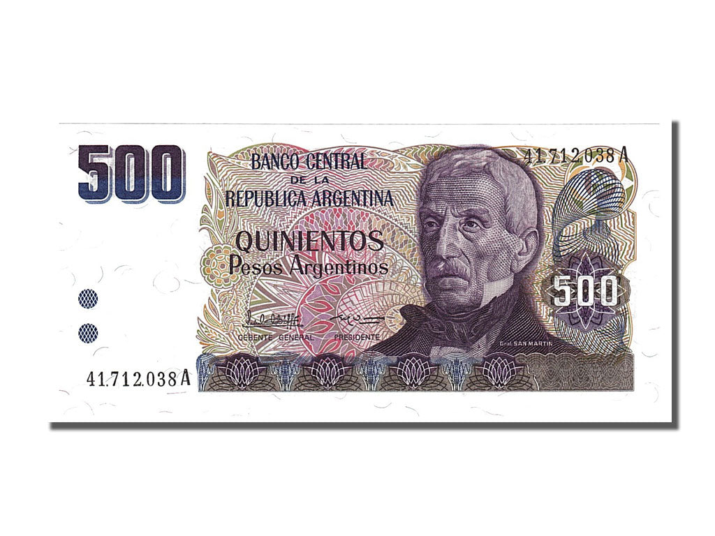 Banknote, Argentina, 500 Pesos Argentinos, 1984, UNC(65-70)