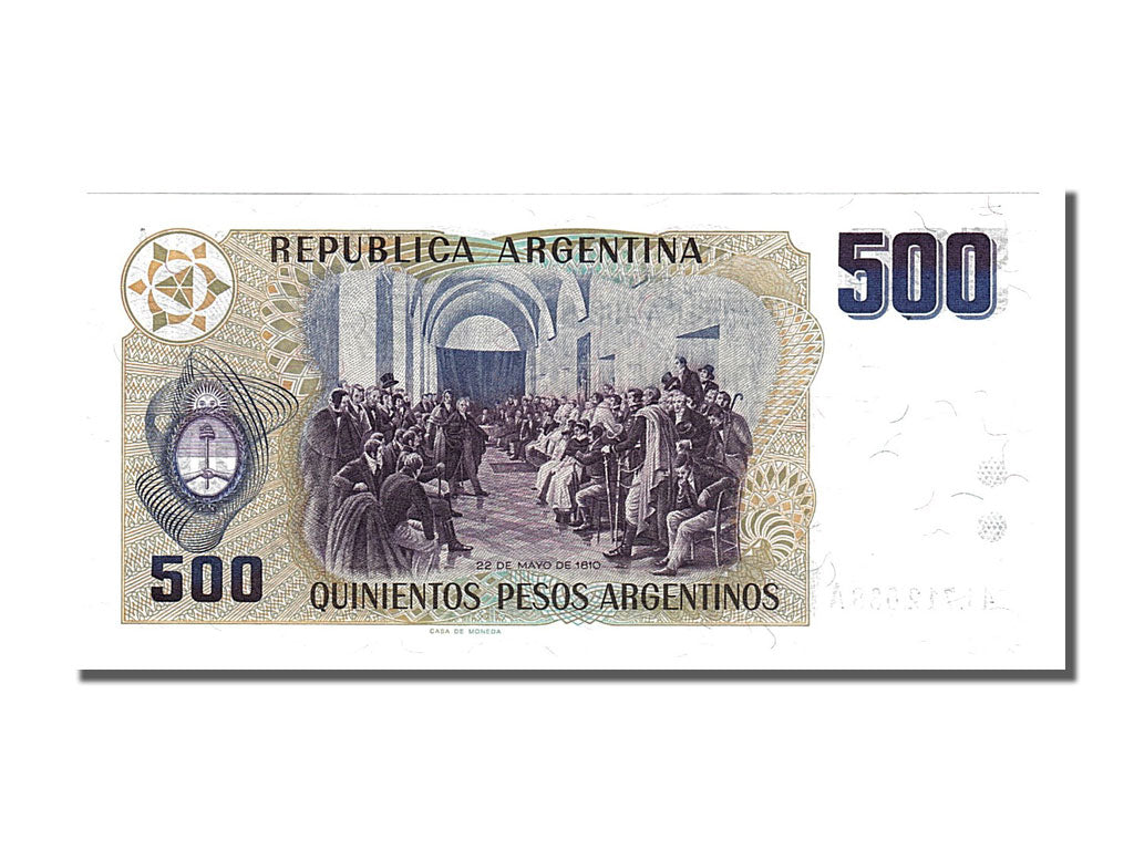 Banknote, Argentina, 500 Pesos Argentinos, 1984, UNC(65-70)