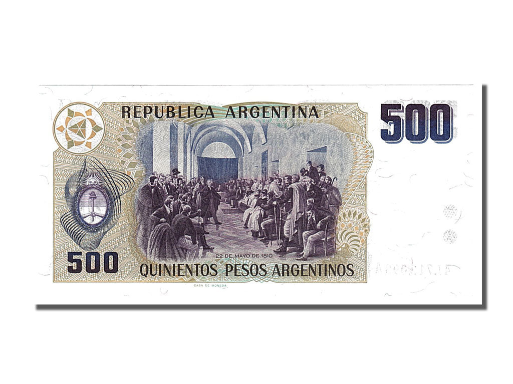 Banknote, Argentina, 500 Pesos Argentinos, 1984, UNC(65-70)