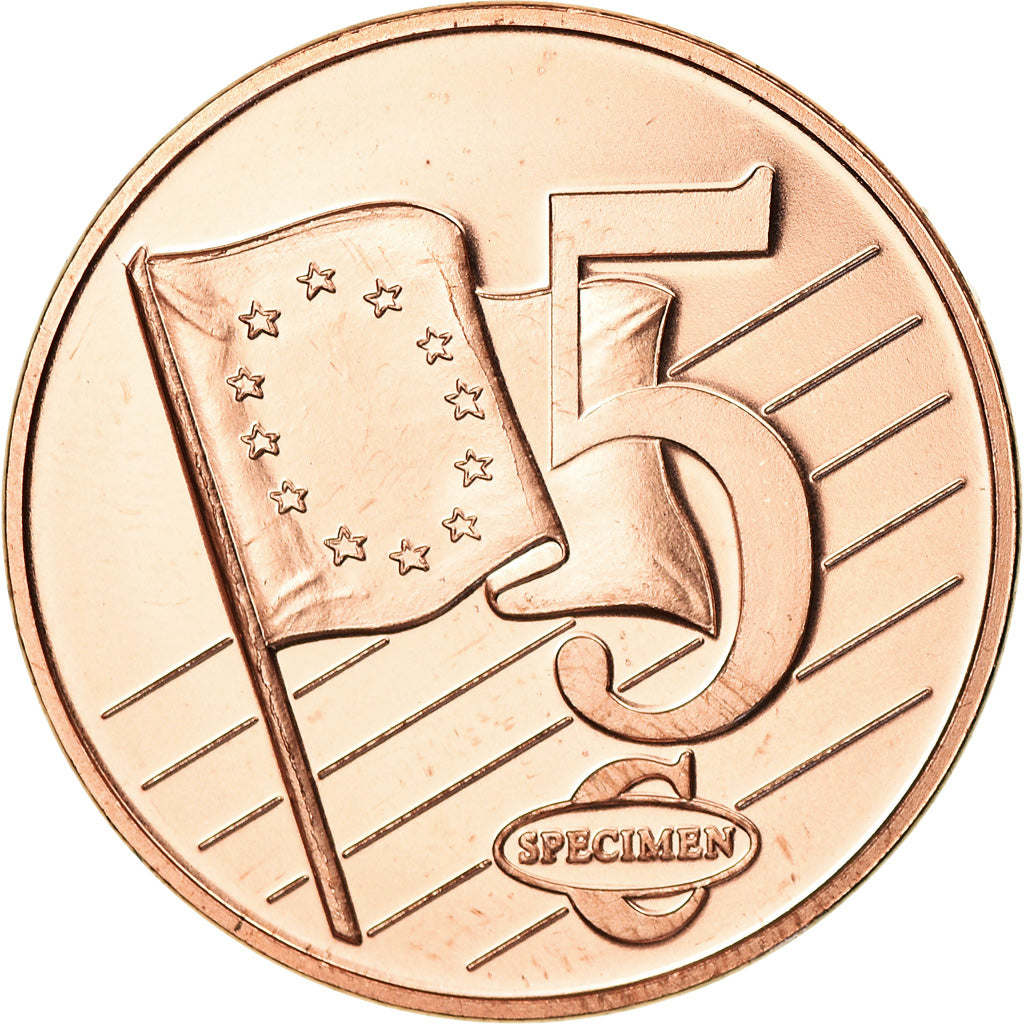 Letonia, medalla, 5 C, Essai-Trial, 2003, FDC, Cobre