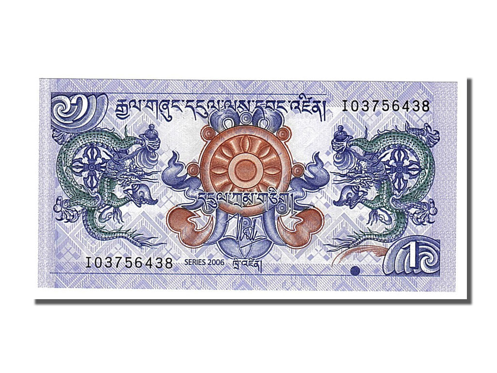 Banknote, Bhutan, 1 Ngultrum, 2006, UNC(65-70)
