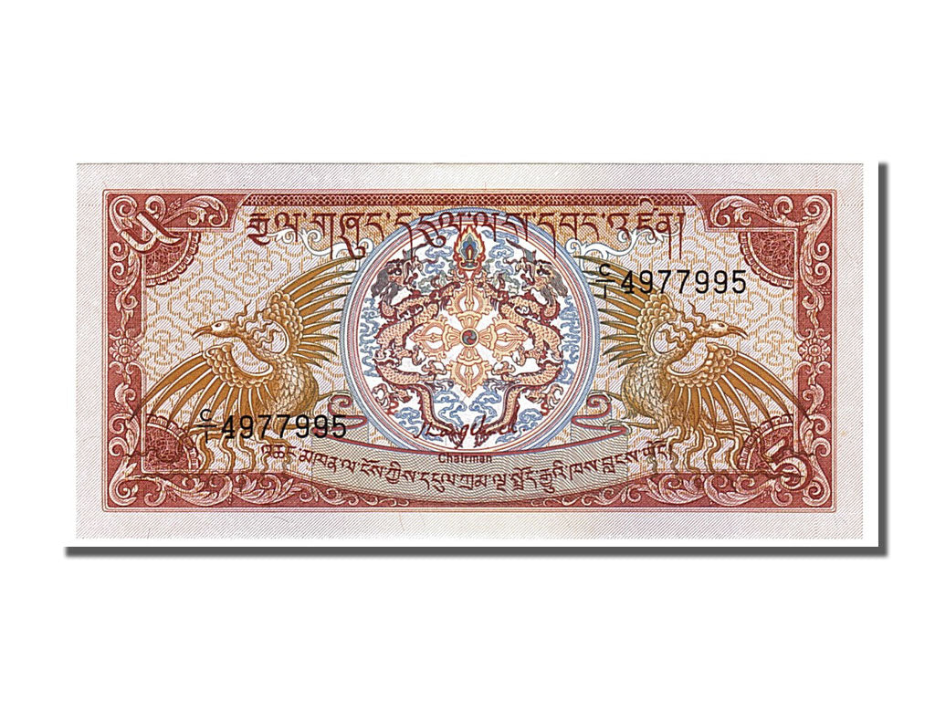 Geldschein, Bhutan, 5 Ngultrum, 1985, UNZ