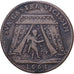 Francja, Token, Louis XIV, Conseil du Roi, 1661, Brązowy, VF(20-25)
