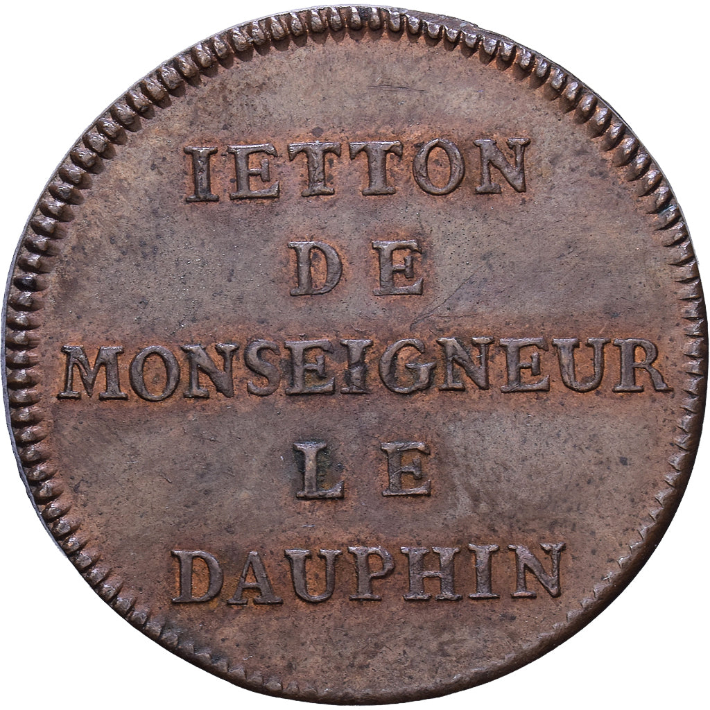 Francia, ficha, Dauphiné, Monseigneur le Dauphin, Bronzo, SPL-