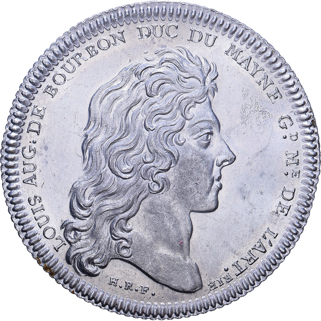 Francja, Token, Artillerie, Louis-Auguste-de-Bourbon, 1748, Aluminium, Ponowne