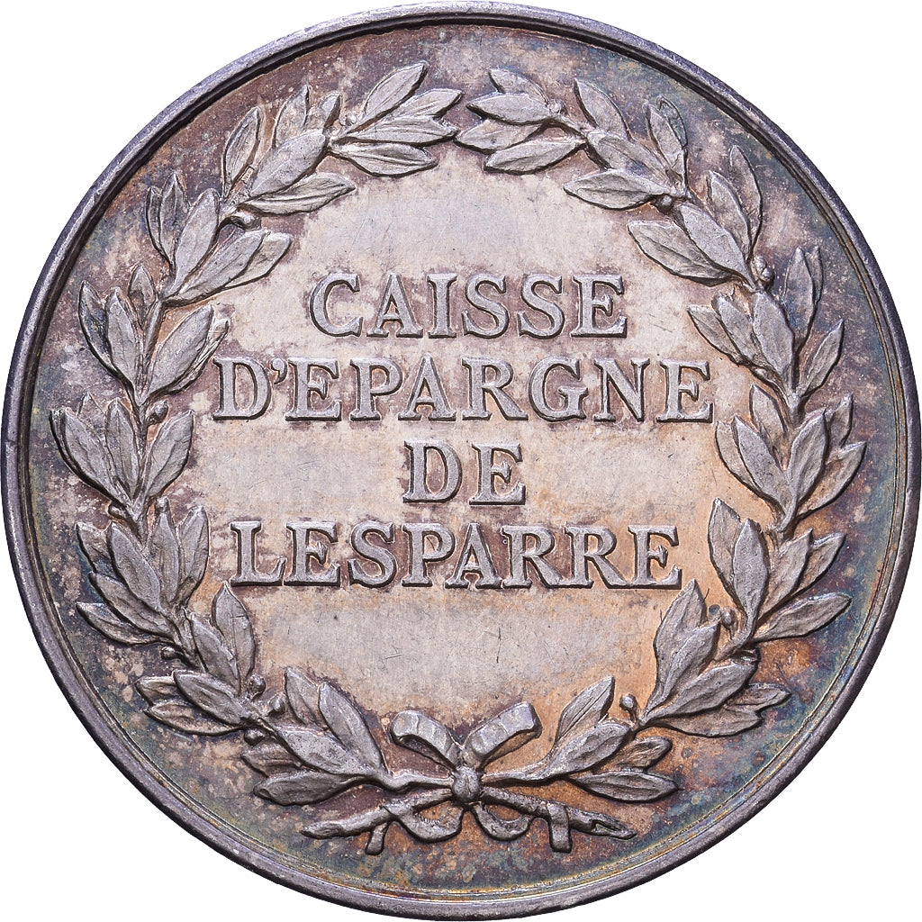 Francja, medal, Caisse d'Epargne de Lesparre, Srebro, MS(63)