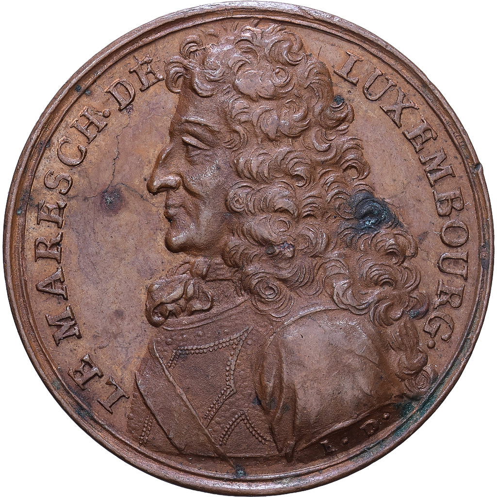 France, Token, Le Maréchal de Luxembourg, Copper, Dassier, Les Hommes