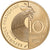 Francja, 10 Francs, Schuman, 1986, MDP, Proof, Złoto, MS(65-70), KM:958c