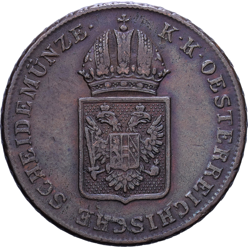 Oostenrijk, Francis I, 1 Kreuzer, 1816, Vienna, Koper, FR+, KM:2113