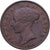 Reino Unido, Victoria, 1/2 Penny, 1854, London, Cobre, BC+, KM:726