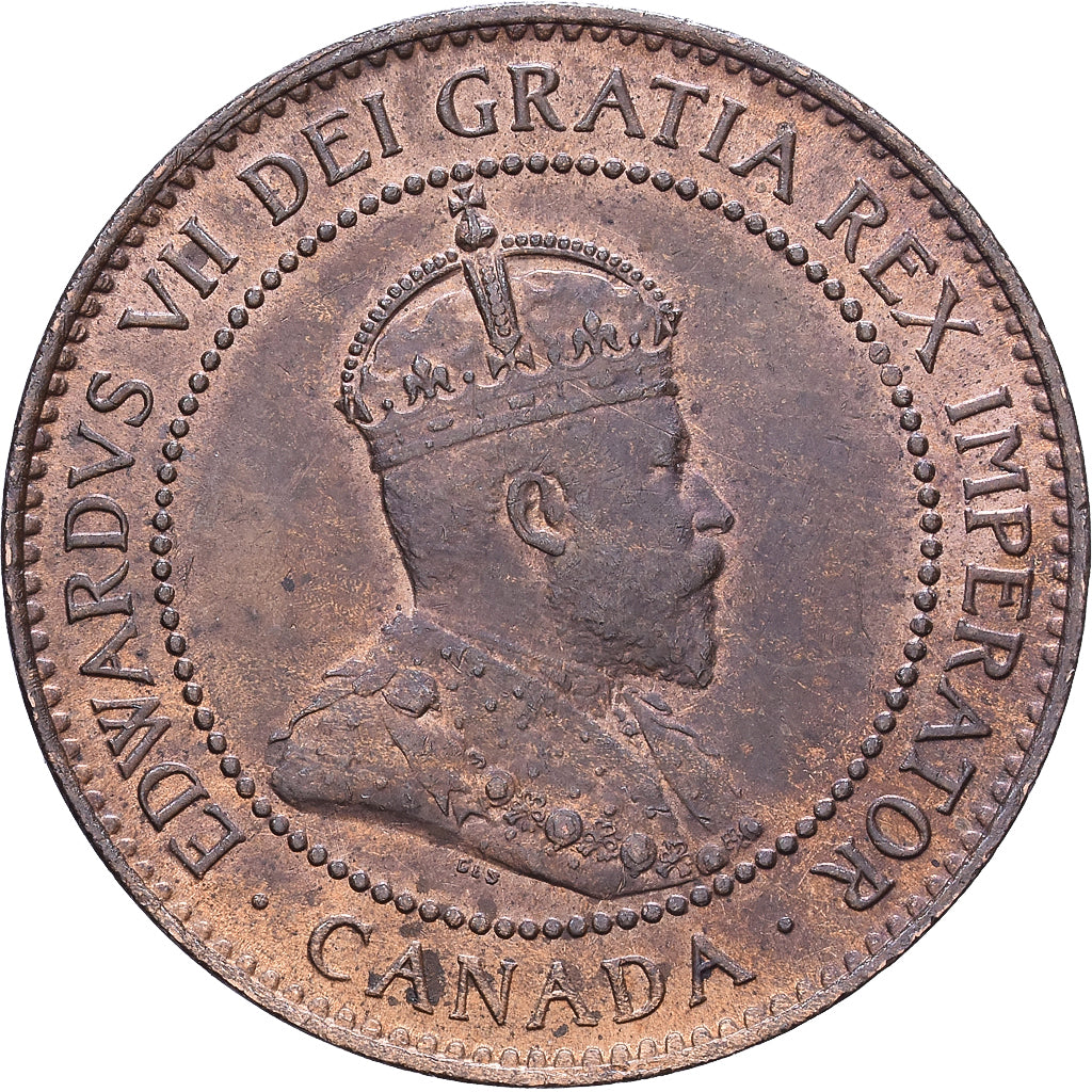 Canada, Edward VII, 1 Cent, 1907, Ottawa, Bronze, AU(55-58), KM:8