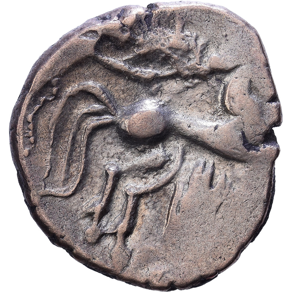 Gaul, Pictones, Statère à la main, 120-80 BC, Elektrum, VF(20-25)