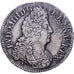 France, Louis XIV, Ecu aux 8 L, 1704, Lyon, reformed, Silver, VF(20-25)