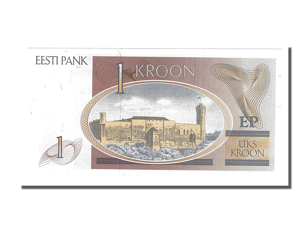 Banconote, Estonia, 1 Kroon, 1992, FDS