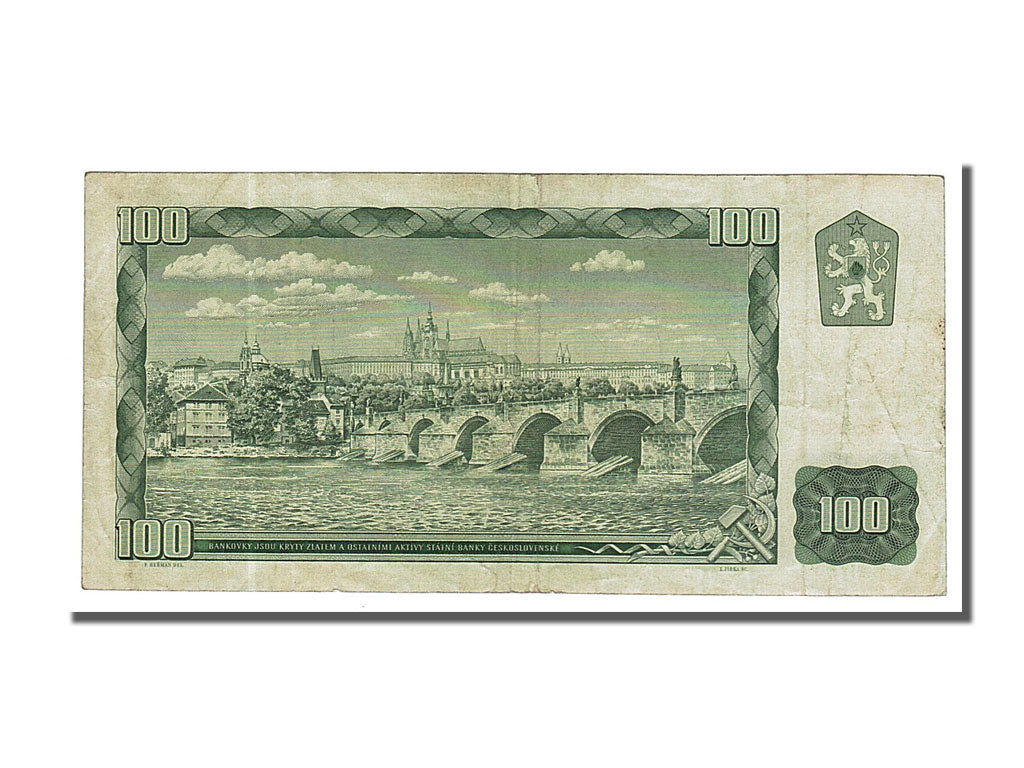 Billete, 100 Korun, 1961, Checoslovaquia, MBC