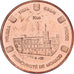 Monaco, Medal, 2 C, Essai Trial, 2005, MS(65-70), Copper
