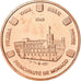 Monaco, medaglia, 2 C, Essai Trial, 2005, FDC, Rame