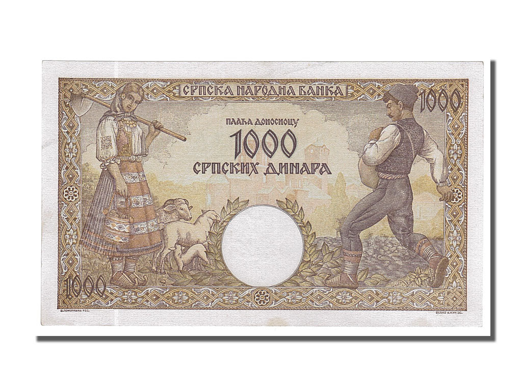 Banknote, Serbia, 1000 Dinara, 1942, 1942-05-01, UNC(65-70)