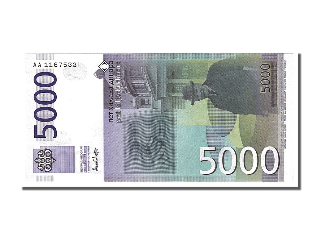 Banconote, Serbia, 5000 Dinara, 2003, FDS