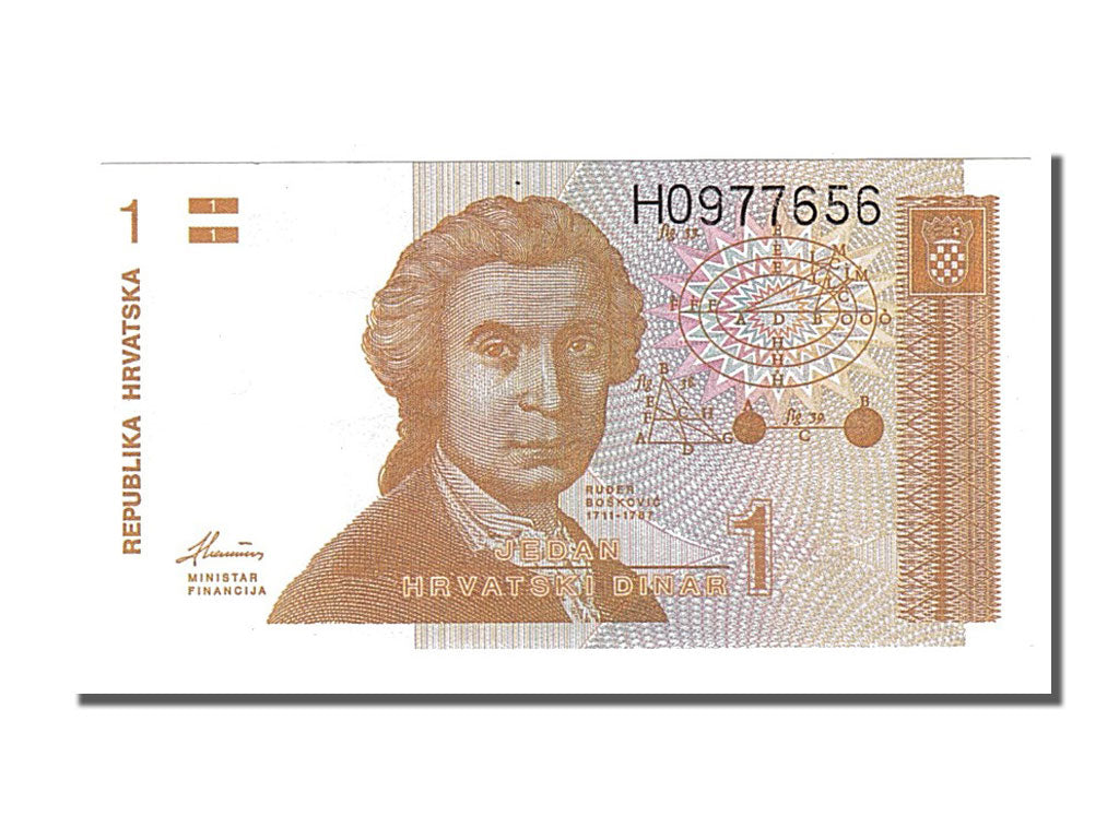Banknote, Croatia, 1 Dinar, 1991, 1991-10-08, UNC(65-70)