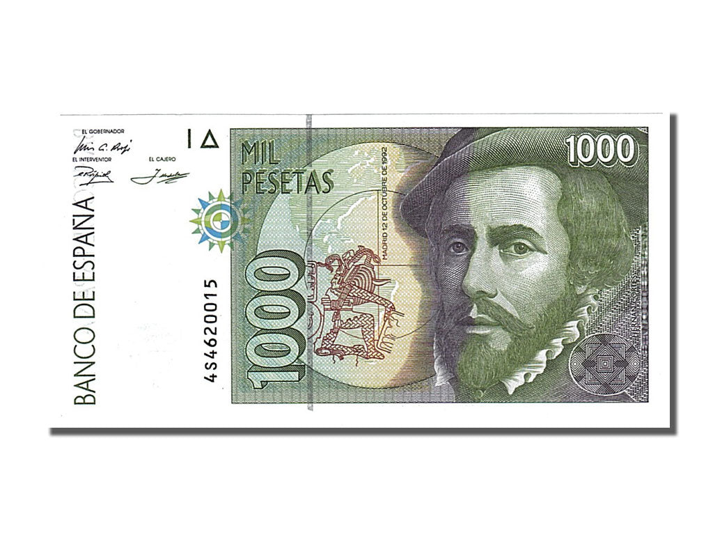Banknot, Hiszpania, 1000 Pesetas, 1992, 1992-10-12, UNC(65-70)
